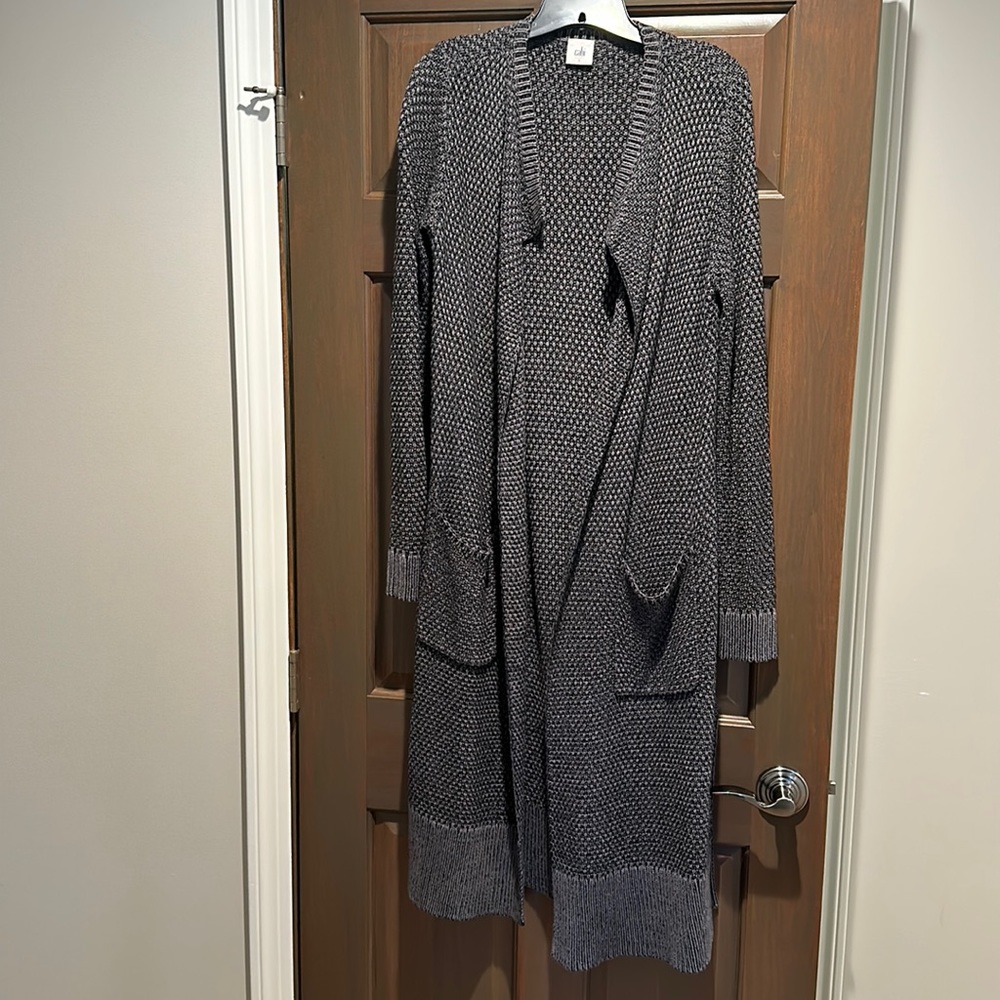 Cabi long duster cardigan. Size small.